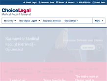 Tablet Screenshot of choicelegal.com
